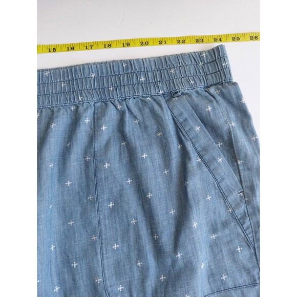 Sonoma Size 3X Ultracomfort Waistband Mid Rise Light Blue Chambray Shorts - Picture 6 of 6
